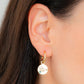 March Birth Month Flower Earrings (Cherry Blossom/Aquamarine)
