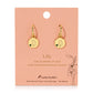 May Birth Month Flower Earrings (Lily/Emerald)