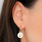 November Birth Month Flower Earrings (Chrysanthemum/Topaz)