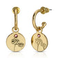 October Birth Month Flower Earrings (Marigold/Tourmaline)