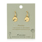 September Birth Month Flower Earrings (Peony/Sapphire)
