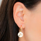 September Birth Month Flower Earrings (Peony/Sapphire)