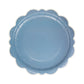 10" Blue Scalloped Edge Plates
