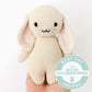 Oatmeal Baby Bunny Hand-Knit Doll