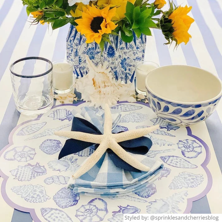Blue Chinoiserie Paper Vase Wraps