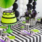 Black Noir Signature Cabana Stripe Table Runner