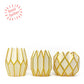 Gold  Pearl Paper Vase Wraps