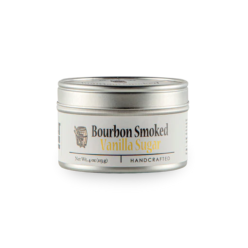 Bourbon Smoked Vanilla Sugar (4oz Tin)