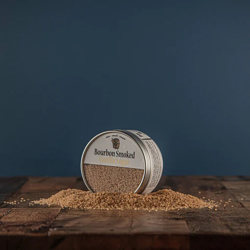 Bourbon Smoked Vanilla Sugar (4oz Tin)