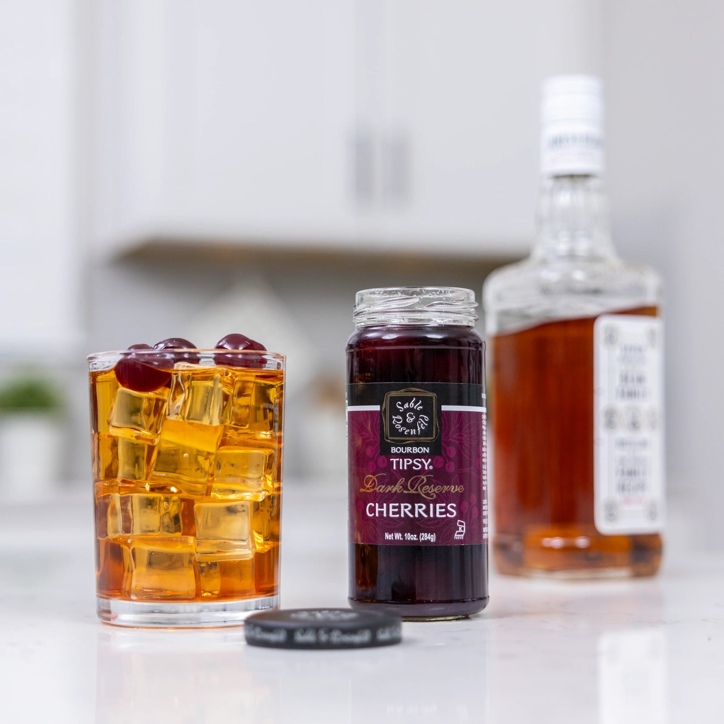 Bourbon Dark Reserve Tipsy Cherries (10 oz)