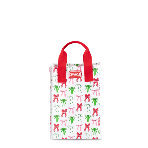 Ribbons and Bows Tall Reusable Gift Bag