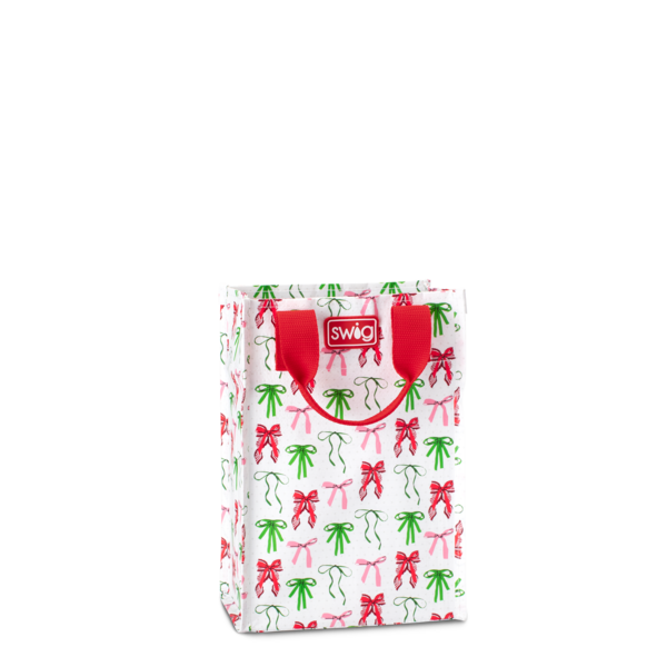 Ribbons and Bows Tall Reusable Gift Bag