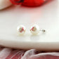 University of Alabama Logo Pearl Stud Earrings