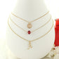 University of Alabama Matte Trio Adjustable Necklace