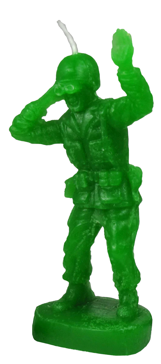 Army Men Toy Soldier Birthday Candle Set