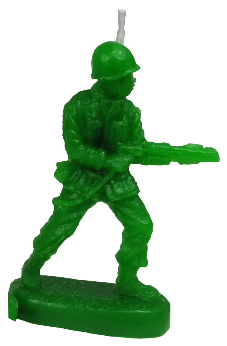 Army Men Toy Soldier Birthday Candle Set