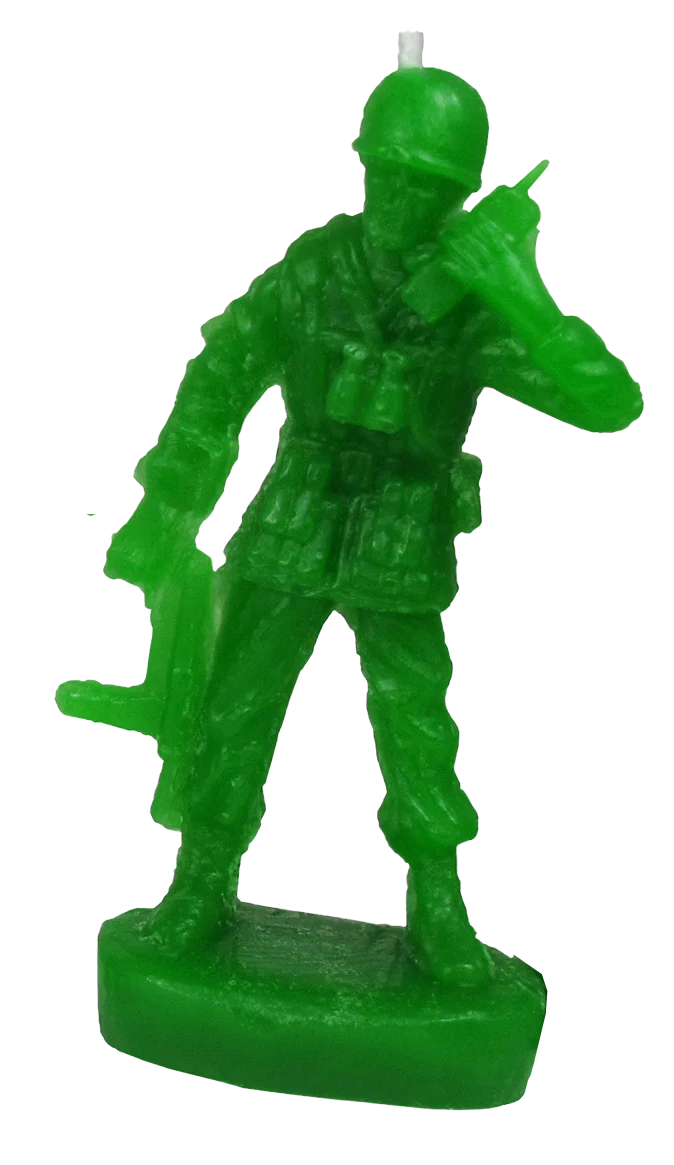 Army Men Toy Soldier Birthday Candle Set