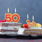 50ish Birthday Candle Set