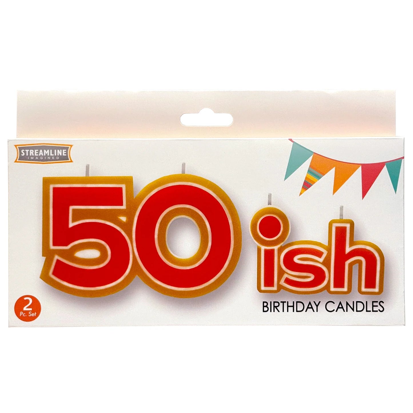 50ish Birthday Candle Set