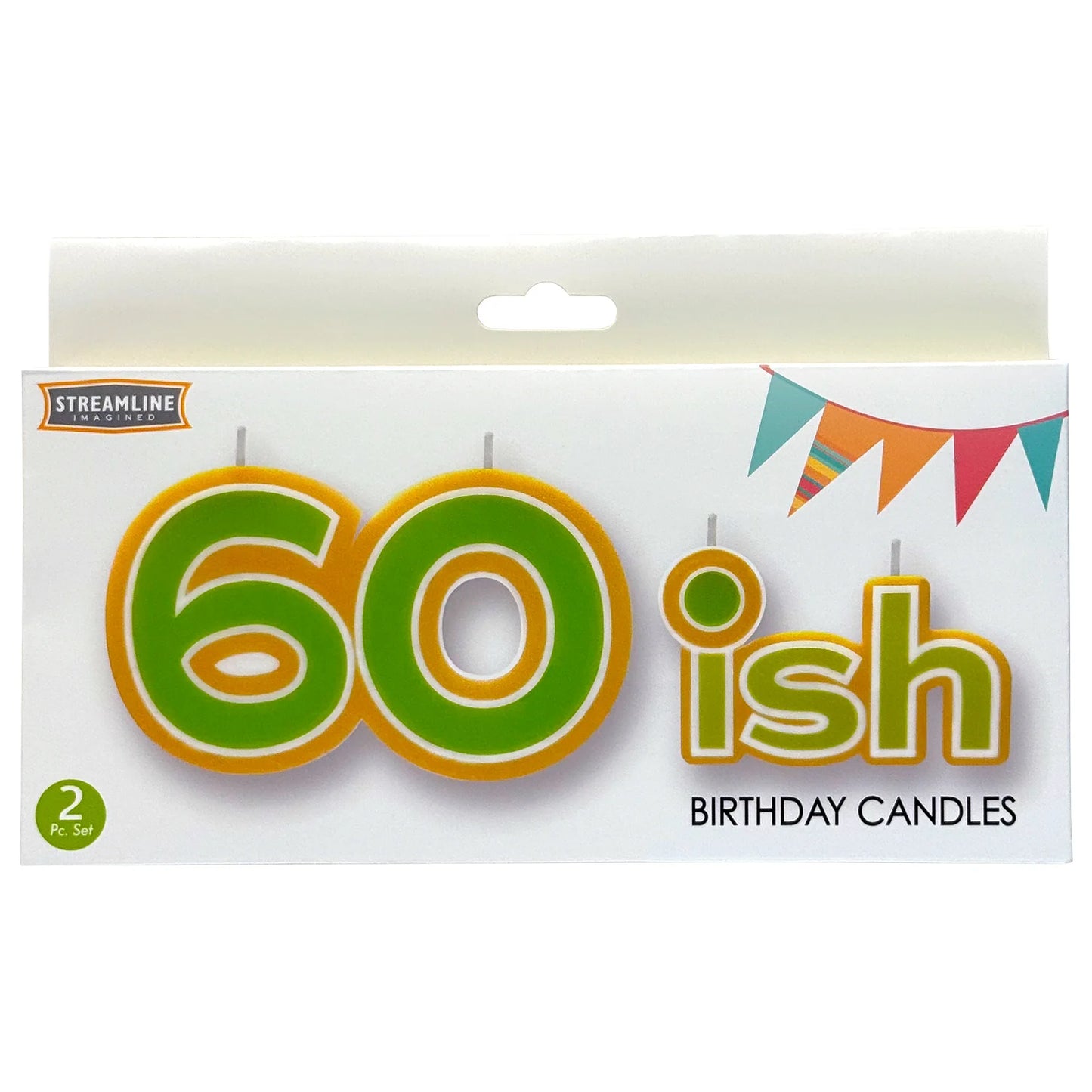 60ish Birthday Candle Set