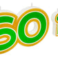 60ish Birthday Candle Set