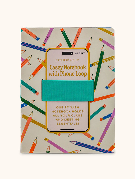 Make Your Mark Casey Notebook with Phone Loop