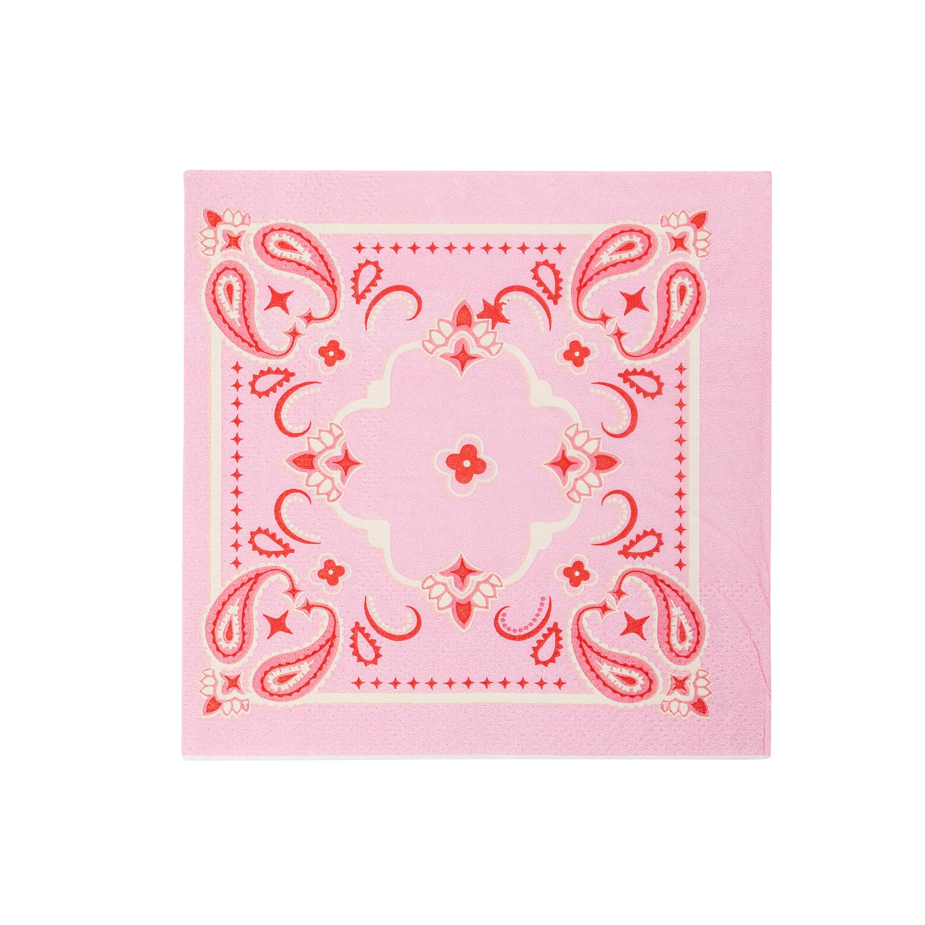 Pink Bandana Cocktail Napkins - Thumbnail 2
