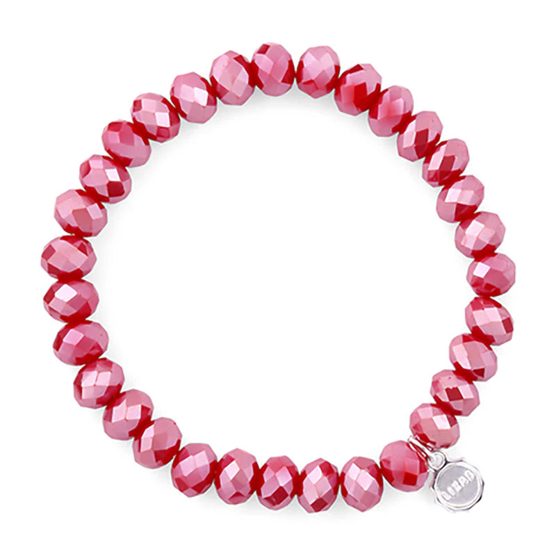Clarksville 8mm Crystal Bracelet: Blackberry