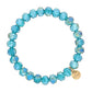 Clarksville 8mm Crystal Bracelet: Blue Zircon