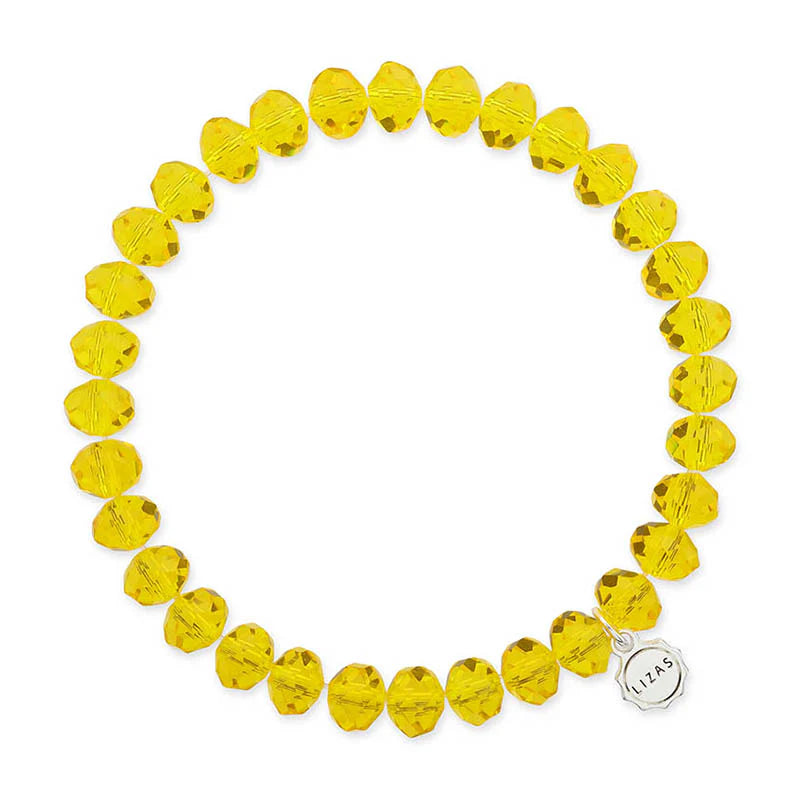Clarksville 8mm Crystal Bracelet: Citrine