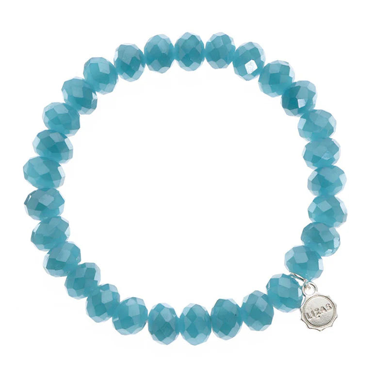 Clarksville 8mm Crystal Bracelet: Cobalt