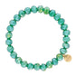 Clarksville 8mm Crystal Bracelet: Fern Green
