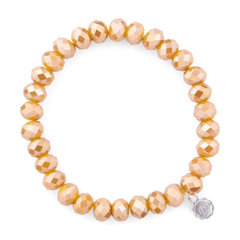 Clarksville 8mm Crystal Bracelet: Honey