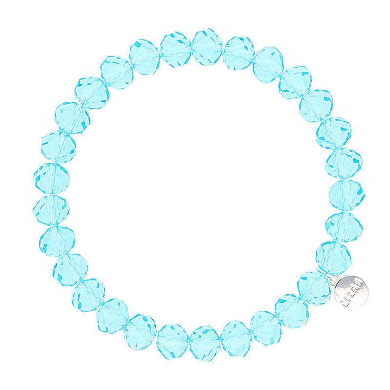 Clarksville 8mm Crystal Bracelet: Ice Blue