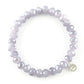 Clarksville 8mm Crystal Bracelet: Light Purple
