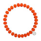 Clarksville 8mm Crystal Bracelet: Orange