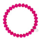 Clarksville 8mm Crystal Bracelet: Pink