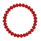 Clarksville 8mm Crystal Bracelet: Red