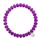 Clarksville 8mm Crystal Bracelet: Violet