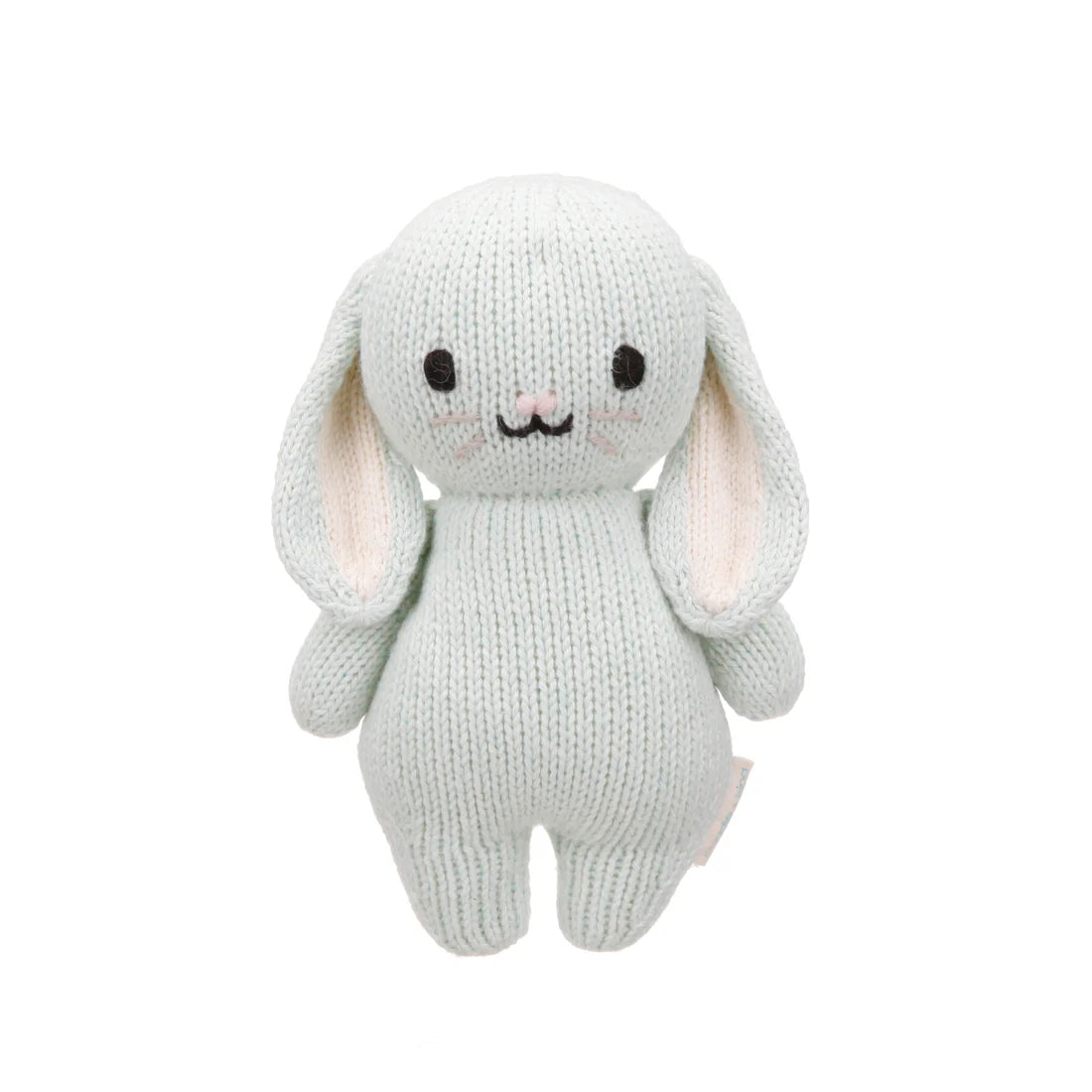 Mint Baby Bunny Hand-Knit Doll