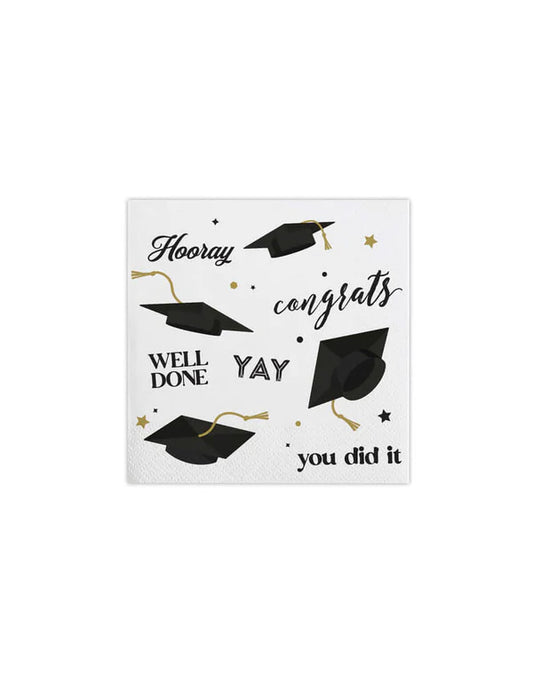 Graduation Multi Cocktail Napkins