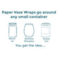 Gold  Pearl Paper Vase Wraps