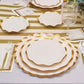 Everyday White Wavy Appetizer/Dessert Bowls