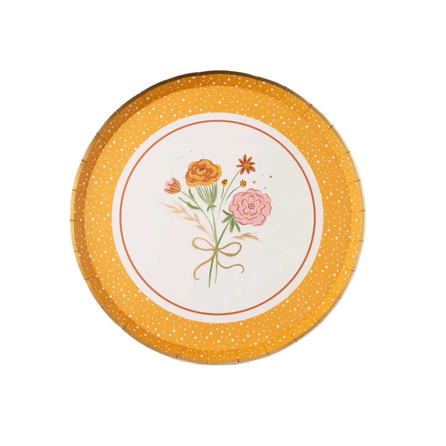 Cozy Fall Floral Plates