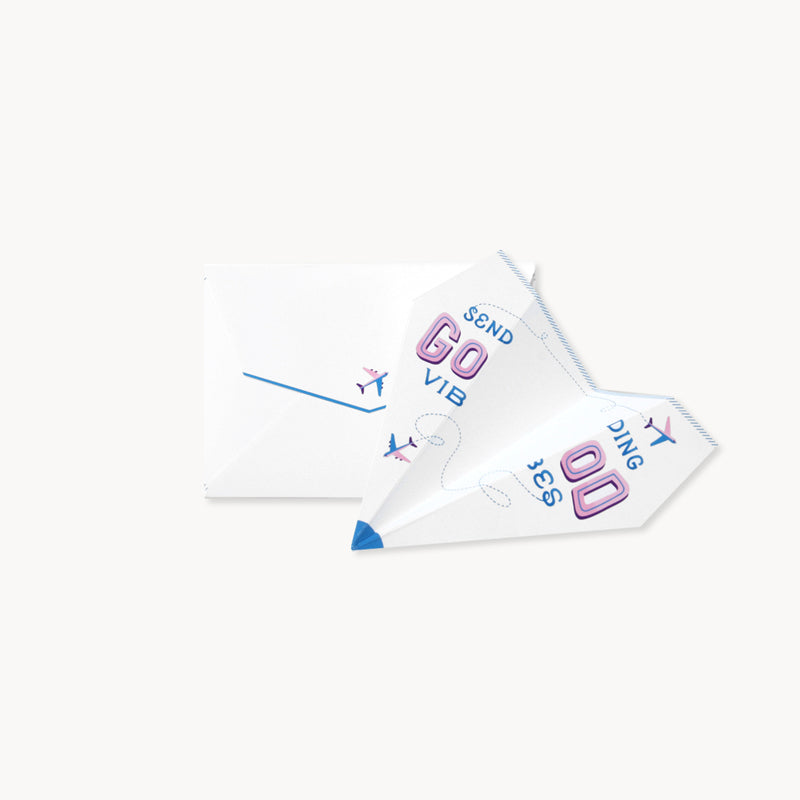 Interactive Enclosure Card: Paper Airplanes