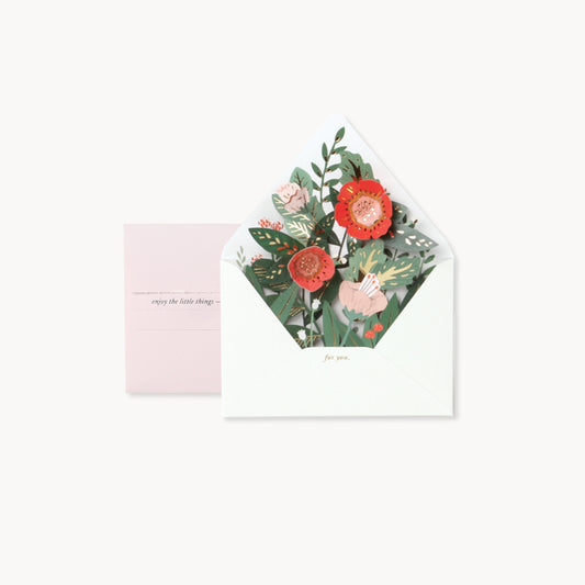 Interactive Enclosure Card:  Floral Envelope