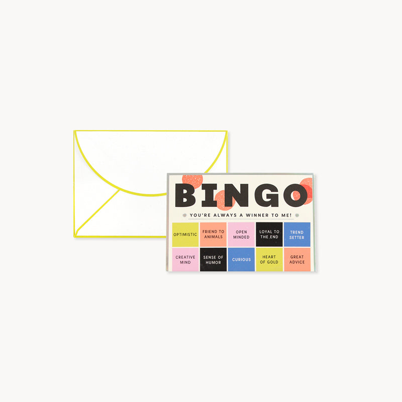 Interactive Enclosure Card: Bingo