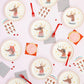 Dear Rudolph Plaid Cocktail Napkins