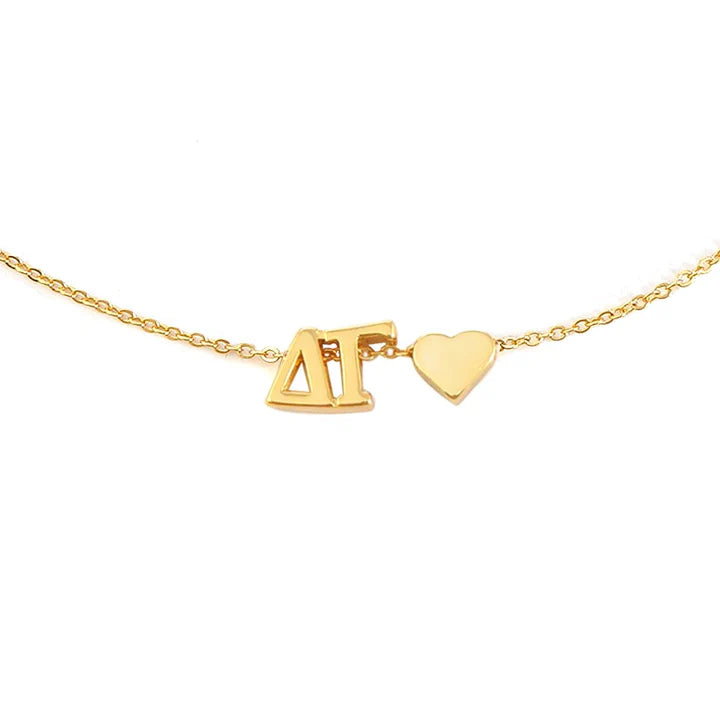 Delta Gamma Heart Necklace