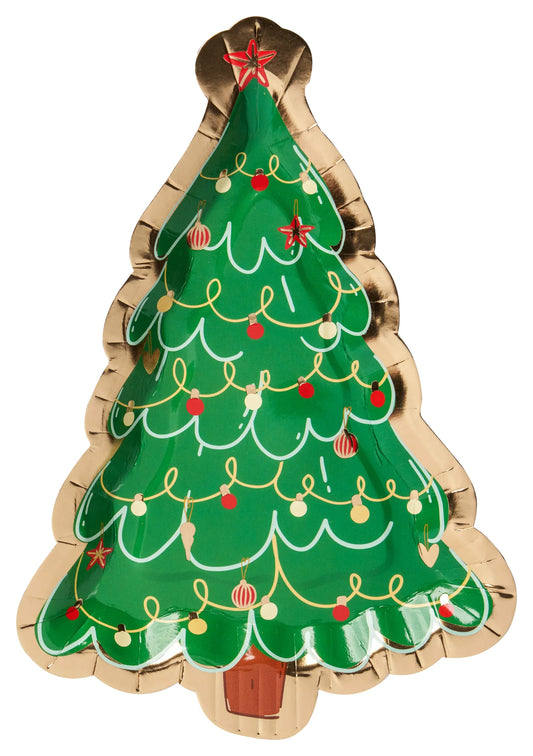 Tree Shaped Salad Plate (Deck the Halls Collection)